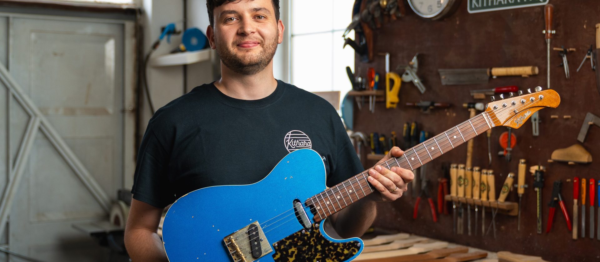 Meet the Ballyclare-based guitar maker single-handedly designing and producing bespoke guitars for world-famous musicians from Lewis Capaldi to The Killers