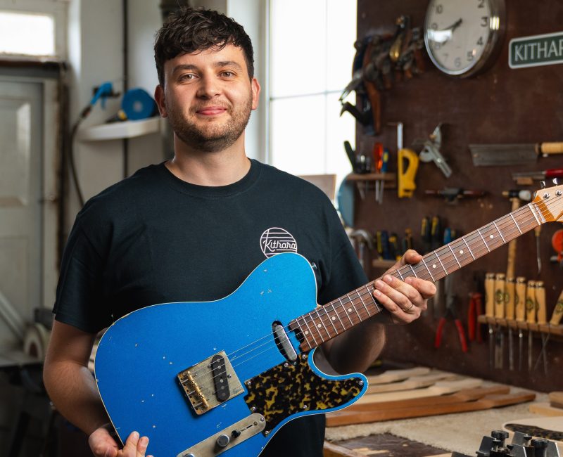 Meet the Ballyclare-based guitar maker single-handedly designing and producing bespoke guitars for world-famous musicians from Lewis Capaldi to The Killers
